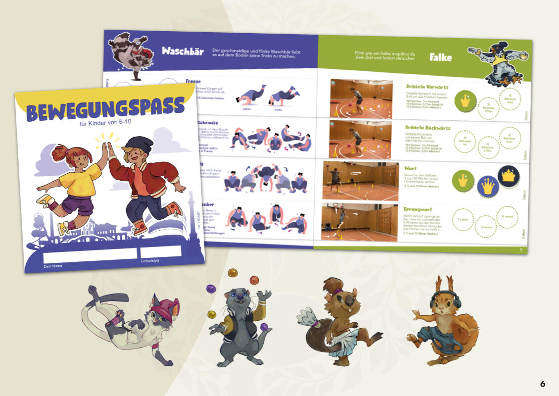 Bewegungspass | Layout & illustration